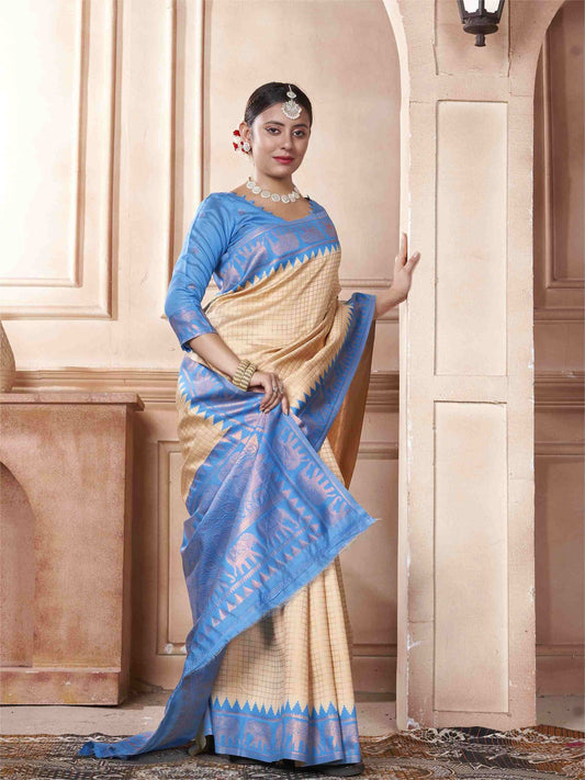 Cream_Kanjivaram_Silk_Saree