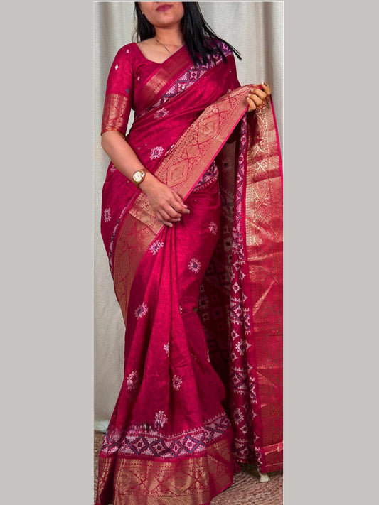 Dola Silk Saree Pink