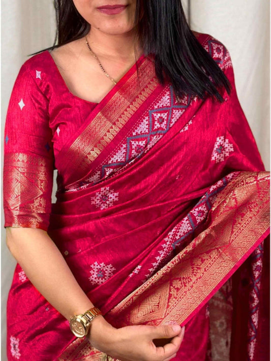 Dola Silk Saree Pink