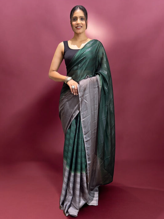 Green Ready-to-Wear Saree