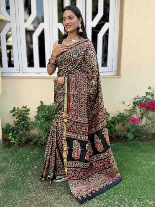 Pure Mulmul Cotton Saree Blue