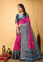 Bandhini Saree Pink