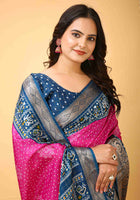 Bandhini Saree Pink
