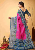 Bandhini Saree Pink