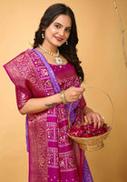 Bandhini Saree Purple