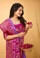 Bandhini Saree Purple