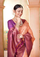 Beige Kanjivaram Silk Saree