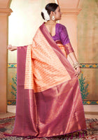 Beige Kanjivaram Silk Saree