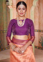 Beige Kanjivaram Silk Saree