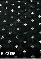 Black Chanderi Cotton Saree