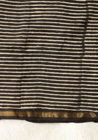 Black Chanderi Saree