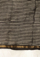 Black Chanderi Saree