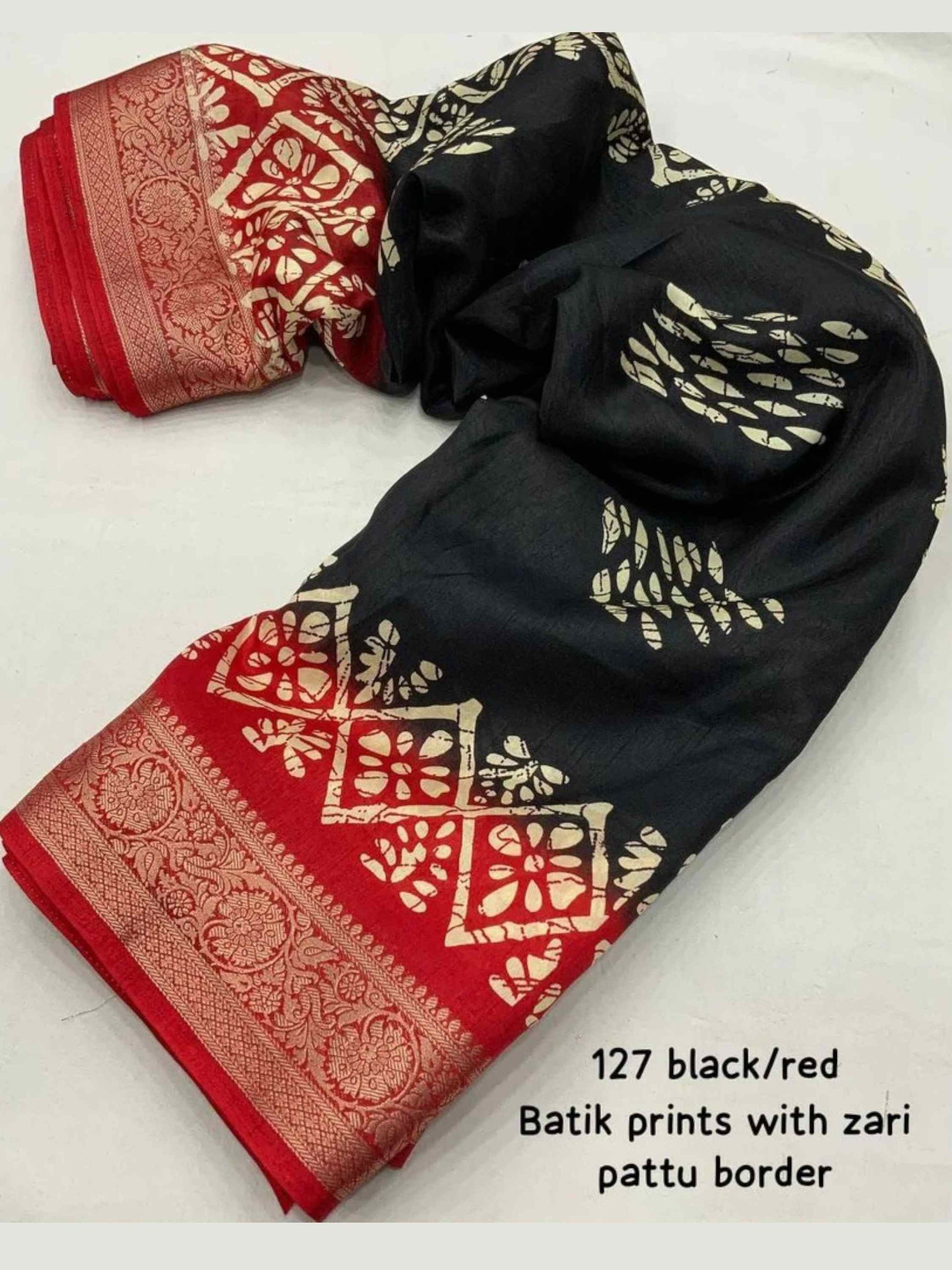 Black Dola Silk Cotton Saree