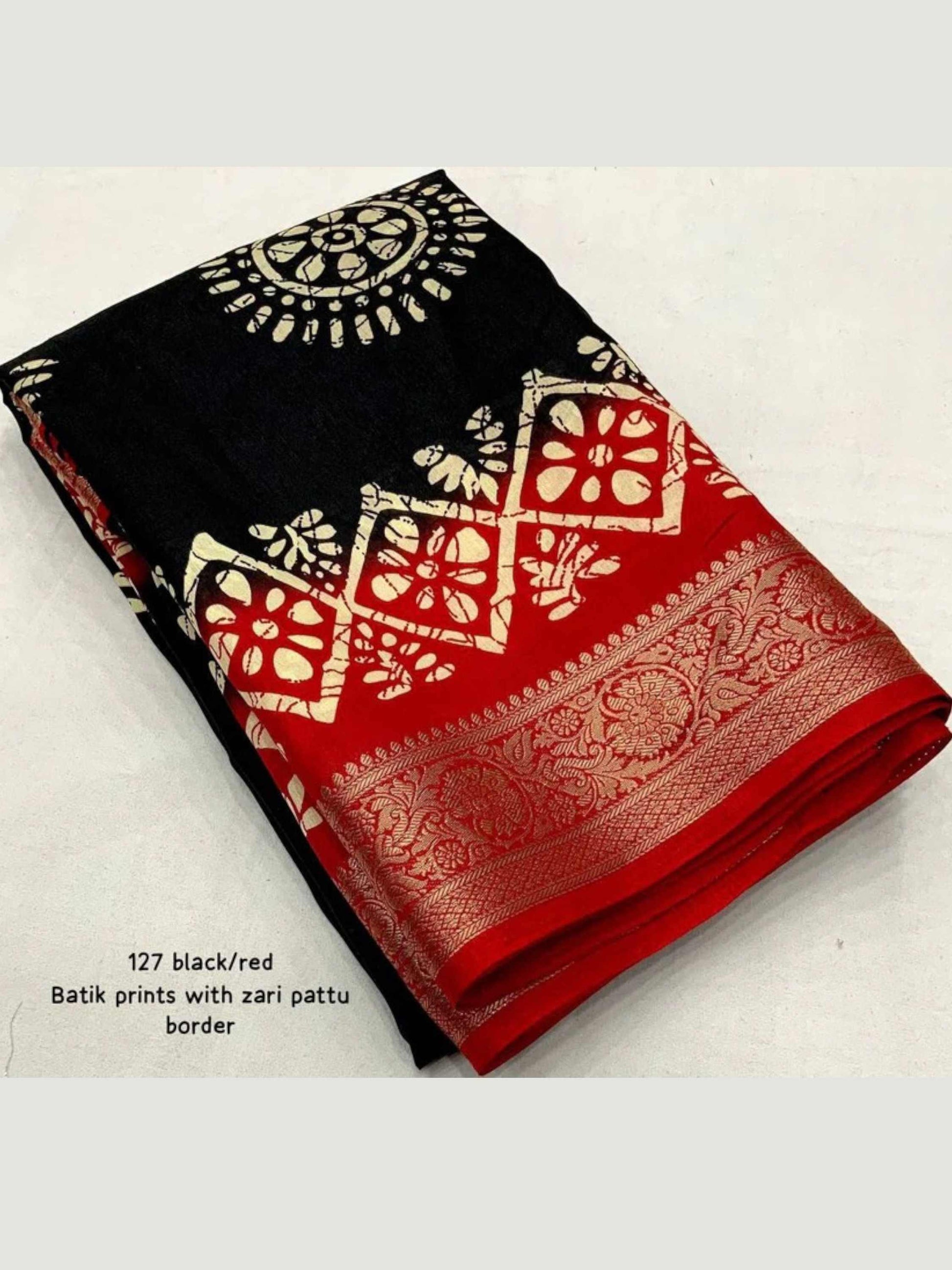 Black Dola Silk Cotton Saree