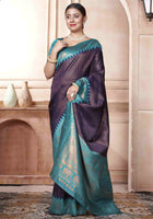 Blue Kanjivaram Silk Saree