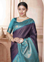 Blue Kanjivaram Silk Saree
