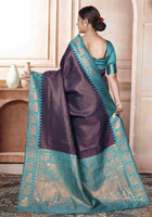 Blue Kanjivaram Silk Saree