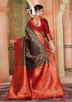 Bottle Green Kanjivaram Silk Saree