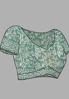 Chanderi Cotton Saree Green
