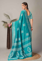 Chanderi Cotton Saree Sky Blue