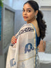 Chanderi Saree White