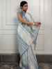 Chanderi Saree White