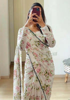Chiffon Saree Floral Print
