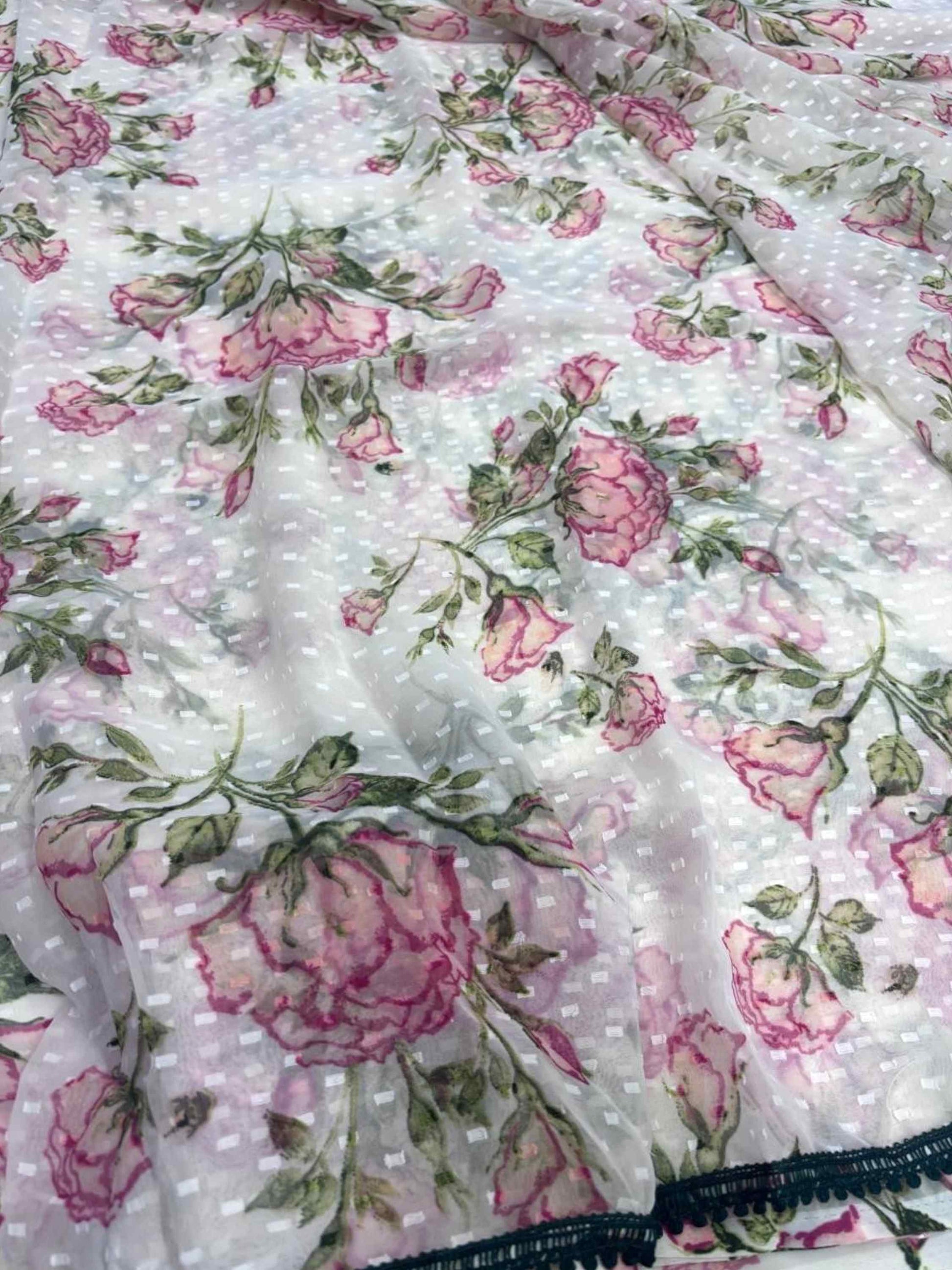 Chiffon Saree Floral Print