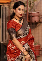 Coffee Dola Silk Cotton Saree
