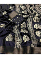 Cotton Saree Black