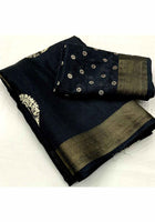 Cotton Saree Black
