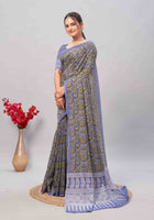 Cotton Saree Blue