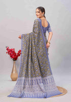 Cotton Saree Blue