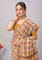 Cotton Saree Cream
