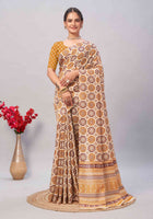 Cotton Saree Cream