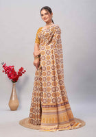 Cotton Saree Cream