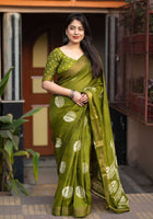 Cotton Saree Green