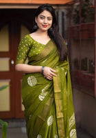 Cotton Saree Green