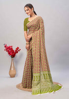 Cotton Saree Green