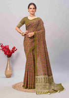 Cotton Saree Green