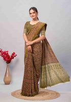 Cotton Saree Green