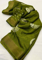 Cotton Saree Green