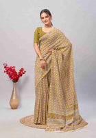 Cotton Saree Mehandi