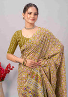 Cotton Saree Mehandi