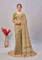 Cotton Saree Mehandi