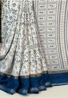Cotton Saree White