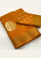 Cotton Saree Yellow