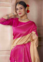 Cream Kanchipuram Silk Saree