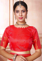 Cream Kanjivaram Silk Saree