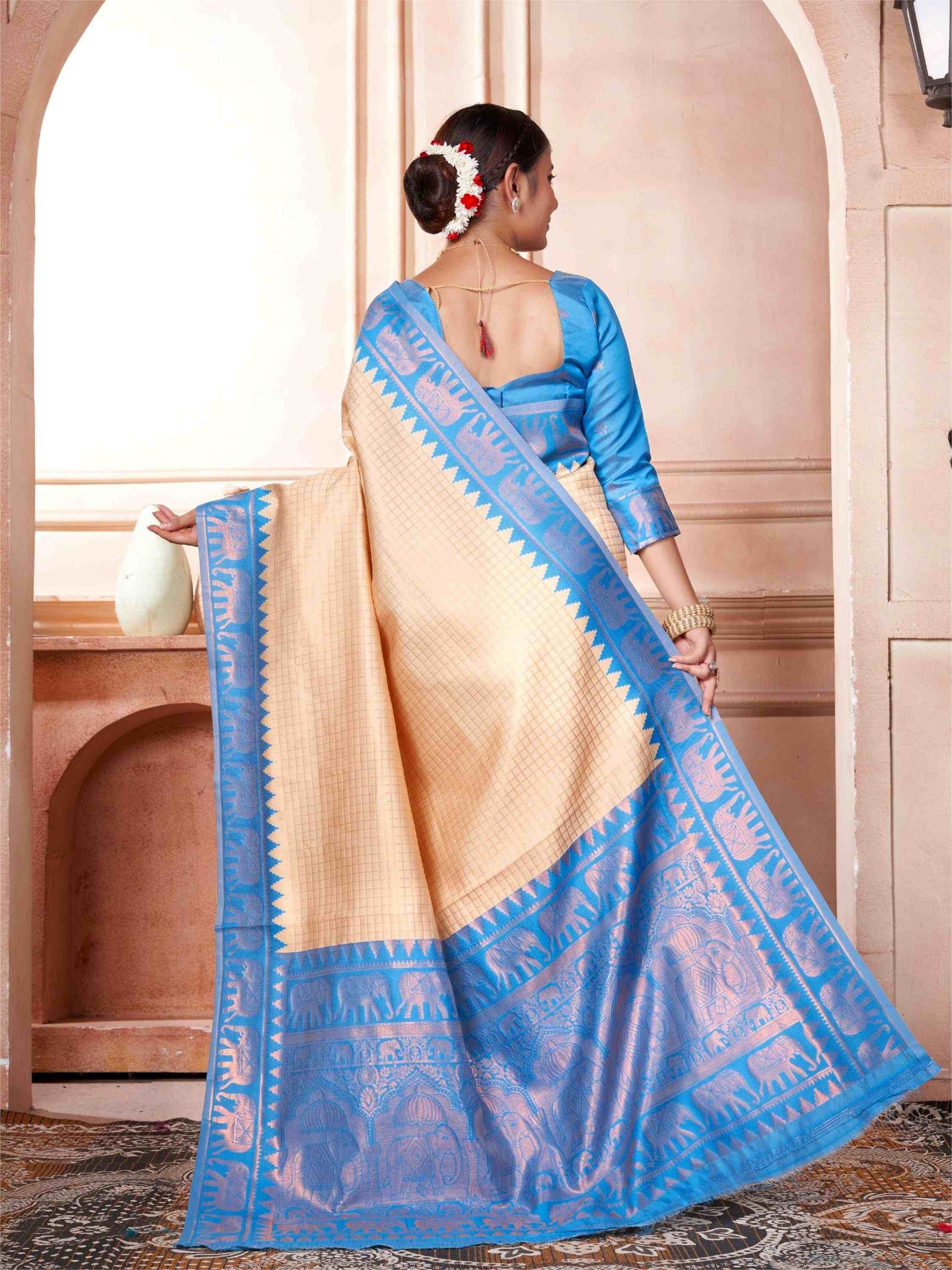 Cream_Kanjivaram_Silk_Saree